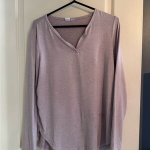 GAP Women's Long Sleeve Top - Light Pink